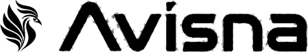 Avisna black monochrome logo